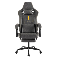 Chaise d'ordinateur de course ergonomique à dossier haut de grande taille Chaise de jeu ergonomique avec support lombaire de massage