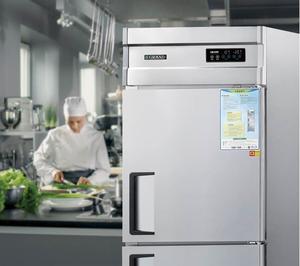 Réfrigérateur-congélateur à deux portes de 25 pieds cubes (740 L) en acier inoxydable, refroidissement par ventilateur, contrôle numérique de la température, porte à fermeture automatique - Product Image 5