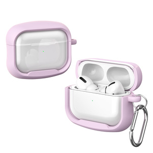 Oferta de Black Friday para Fundas de Airpods 1 2 3 4 Pro 3, Funda Protectora de Silicona Transparente de TPU Suave Antiarañazos con Hebilla - Product Image 1