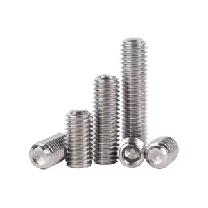 M3 M4 M5 Nickel Plated Carbon Steel Set Screw Grade 12.9 DIN 916-1980 Headless Stop Screw For Construction Industry - Product Image 1