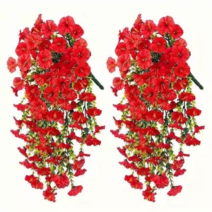 Fleurs artificielles, lianes de volubilis, 45 mètres, fleurs en soie, décorations de mariage et de maison, plantes vertes décoratives - Product Image 5