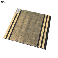Desain Modern Baru Panel Dinding PS Bersertifikasi CE Tekstur Kayu Mewah Panel Polistirena 3D untuk Kamar Tidur Rumah Hotel Vila Penggunaan Rumah Tangga