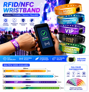 Pulsera RFID NFC Imprimible para Festivales, Brazalete Personalizado para Entradas a Eventos, Conciertos y Gestión de Acceso a Exposiciones - Product Image 3