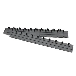 Good flexibility black 10mm pin plastic strip binding for 297mm A4 Contract binding