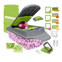 Accessoires de cuisine en plastique, trancheuse, râpe, hachoir, coupe-légumes multifonctionnel écologique pour la maison