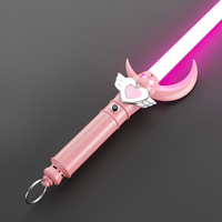 Nexussaber - Sable de Luz con Empuñadura Metálica de Sailor Moon, Cambio Infinito de Color, Hoja Neopixel para Duelos Intensos, Sonidos Personalizados, Control por Aplicación