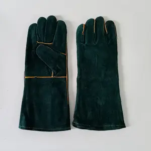 Gants de soudage durables, longs gants de soudage, gant en cuir pour les travaux électriques