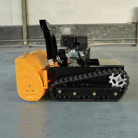 Balayeuse de Route Chenillée Robotisée Télécommandée pour le Déneigement Efficace des Industries de la Construction