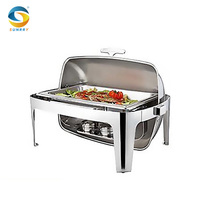 Ensemble de plats à frire pour Restaurant, 1 ensemble, meilleure vente, équipement de restauration pour Buffet, en acier inoxydable, chauffe-aliments