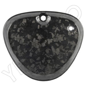 Para Simson S50 S51 S53, Piezas de Motocicleta, Cubierta Lateral Cuadrada de Fibra de Carbono 100%, Protector de Batería - Forge - Product Image 5