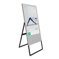 Espejo de entrenamiento personal con pantalla táctil, de pie, con pantalla LED Full HD, IA, gimnasio en casa, entrenamiento de fuerza inteligente, fitness