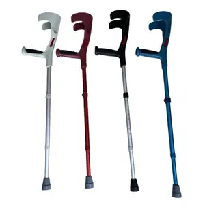 Walking Forearm Crutches for Men Women Light Durable Retractable Heavy Duty Ergonomic Handle Arm Crutch for Seniors