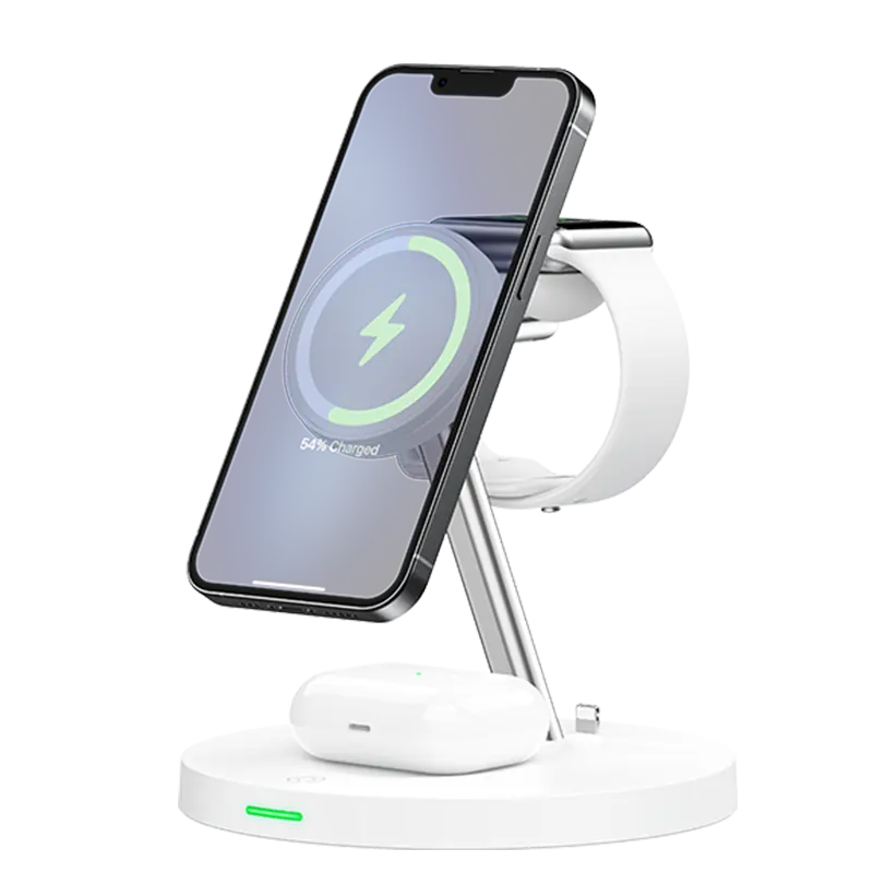 multi ports 5 in 1 Wireless Charger with fast charging, Type C Wall Charger, Compatible with iPhone, Airpods, iWatch