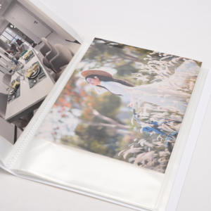 स्टॉक स्पष्ट डिस्प्ले बुक ए 4 पोर्टफोलियो फ़ोल्डर में 60 पारदर्शी आस्तीन के साथ प्रस्तुति फ़ोल्डर कैटलॉग धारक कस्टम प्रिंटिंग - Product Image 6