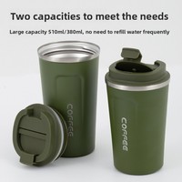 Tasse Thermique Isotherme en Acier Inoxydable 304 pour Femmes - Gobelet Portable Personnalisable pour Bureau/Extérieur/Voyage 6-12