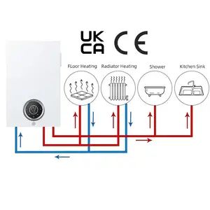 8kw-25KW按需家用地暖和热水系统热壁挂式电锅炉