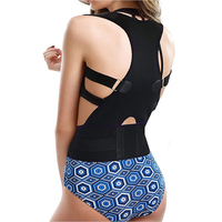 Attelle de soutien dorsale et d'épaule en néoprène avec boucle réglable pour soulager la douleur et matériau en tissu
