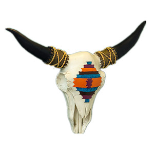 カスタムメイドの動物の壁掛け樹脂バッファローの頭の彫像バイソンスカル - Product Image 4