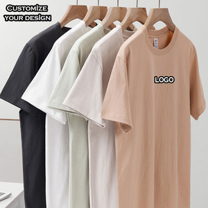 T-shirt Homme Oversize en Coton 220g 260g, Qualité Supérieure, Streetwear Personnalisé avec Épaules Tombantes, Design Uni Lourd et Tendance - Product Image 3