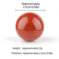 Boule de massage en cristal naturel de 25 mm, sphère de pierre précieuse polie, pierre de guérison pour massage des mains, vente en gros