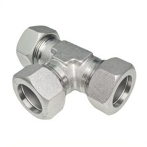 不锈钢三通接头 Swagelok 压缩式单卡套高压光滑液压管件 ISO8434.1 - Product Image 5