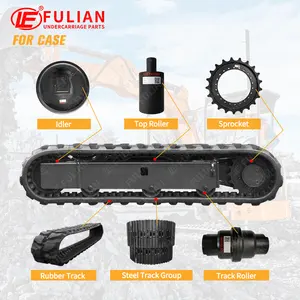 Mini Excavator Undercarriage Parts Rubber Track Sprocket Steel Track Group Idler Top Bottom Roller For Case CK CX Series