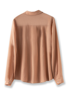 Camicetta di <span class=keywords><strong>seta</strong></span> a maniche lunghe all'ingrosso 100% camicia di <span class=keywords><strong>seta</strong></span> di gelso da donna - Product Image 5