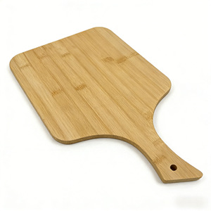Planche à pizza en bambou avec poignée, planche à découper pour la cuisine, la pâtisserie, les steaks, le pain, les gâteaux, plateau de service, certifiée FSC - Product Image 3
