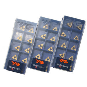 YG801 Herramienta de Torneado de Carburo de Tungsteno Personalizable, Insertos de Aleación Dura en Forma de Triángulo, Acero PCD OEM TCMT110204-UG, Torno CNC HRC45 - Product Image 1
