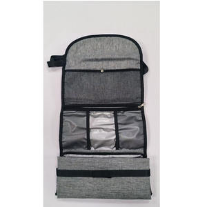 व्यावहारिक ग्रे ऑक्सबर्ड कपड़े आयोजक बैग सिंगल-कंधे कैरी + आंतरिक फिक्सिंग स्ट्रैप डिजिटल एक्सेसरीज़ और उपकरण - Product Image 3