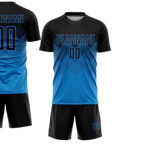 Short Sleeve Soccer Football Jersey Set Breathable Quick Dry Performance Match Training Uniform <b>Shirt</b> and Shorts for Men Youth - Product Image 2