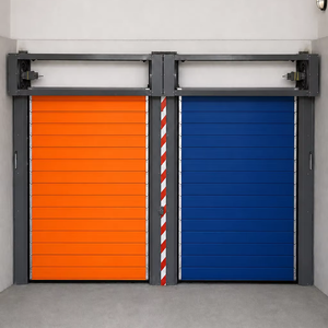 Puerta Rápida Espiral Industrial <span class=keywords><strong>El</strong></span>éctrica, Puerta Metálica Rígida de Alta Velocidad para Taller de Pintura - Product Image 1
