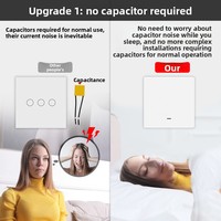 Interrupteur intelligent Tuya Zigbee, application de contrôle à distance, minuterie, commande vocale, matériau ABS universel, intérieur