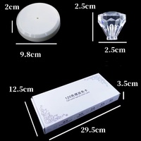 Outil de sélection de couleur pour salon de manucure, support de nuancier de couleur pour ongles, support de nuancier de couleur pour ongles rotatif à 360 degrés en acrylique transparent