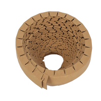 Carton Anti-collision dentelé cerclage palette emballage papier d'emballage Cargo coin bord garde bobine protecteur avec boucle