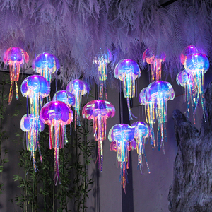 Adornos para árboles de Navidad DIY luminoso brillante gran luz Led medusas para vacaciones fiesta festiva boda parque temático decorativo - Product Image 1