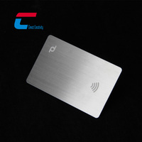 Kontaktlose Zahlung NFC RFID Lasergravur Bank-Kreditkarte Metall NFC Smart Card Titan