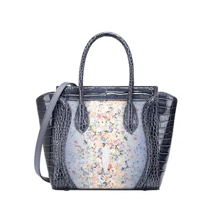 Customized expensive luxury women Hand bag Crocodile 2023 Designer women Shoulder Crossbody Bag Large Capacity women tote bag