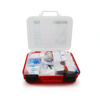 Trousse de survie d'urgence pour la maison et le bureau certifiée ANSI OSHA CE, 326 pièces, grand ensemble en carton, équipement de premiers secours portable