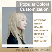 Coloration capillaire permanente à la kératine Private Label, nouvelle couleur brillante, 100% de couverture des cheveux gris, blond professionnel, shampooing colorant pour cheveux