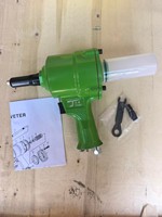 Riveteuse pneumatique verte, outil de pose de rivets, entrée d'air 1/4 NPT pour assemblage métallique