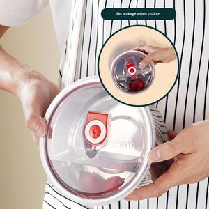 304 Stainless Steel Sealed Leak-Proof Fresh-Keeping Portable <b>Lunch</b> Box With Lid for Kitchen Refrigerator Restaurant/Hotel Use - Product Image 2