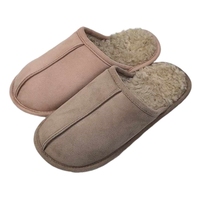 Chaussures compensées pour femme en fourrure douce et moelleuse, à bout fermé, respirantes, avec semelle extérieure en TPR rehaussante, collection automne/hiver