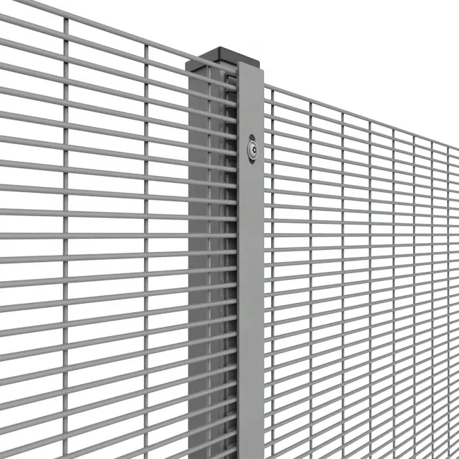 Multiple specifications high security hot dipped galvanized powder coated clear vu fence
