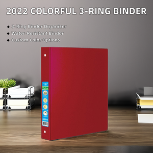 Biểu tượng tùy chỉnh A5 tập tin tổ chức 1.5 inch mạnh mẽ Vòng chất kết dính đầy màu sắc PVC túi trường văn phòng tài liệu tổ chức nhựa - Product Image 2