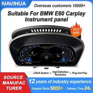 แผงหน้าปัดดิจิทัลสำหรับรถยนต์12.3 "OEM แผงควบคุมรถยนต์แบบดิจิทัลสำหรับ F30 F10 F20 E90 E70 E60 - Product Image 3