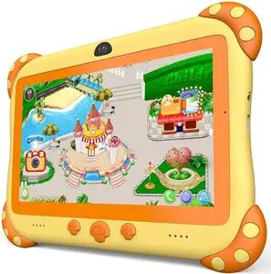 7英寸32GB儿童平板电脑安卓幼儿平板电脑儿童平板电脑，带硅胶盒家长控制应用
