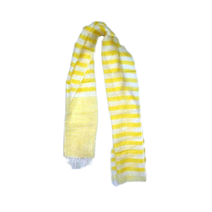 Luxurious 100% Linen Yarn-Dyed Striped <b>Long</b> <b>Scarf</b> Woven Textured Chiffon Premium Soft Lightweight Timeless Design Every Adult - Product Image 1