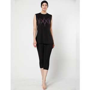 Conjunto Deportivo Musulmán para Mujer al por Mayor, Top y Pantalones, Ropa Deportiva Personalizada, Cómoda, Modesta, Ligera, de Secado Rápido y Transpirable - Product Image 3