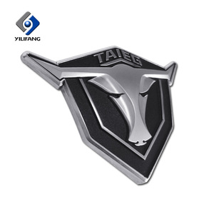 Funny Car custom badge bull head ABS chrome ABS car <span class=keywords><strong>logo</strong></span> bull Head 3D - Product Image 3